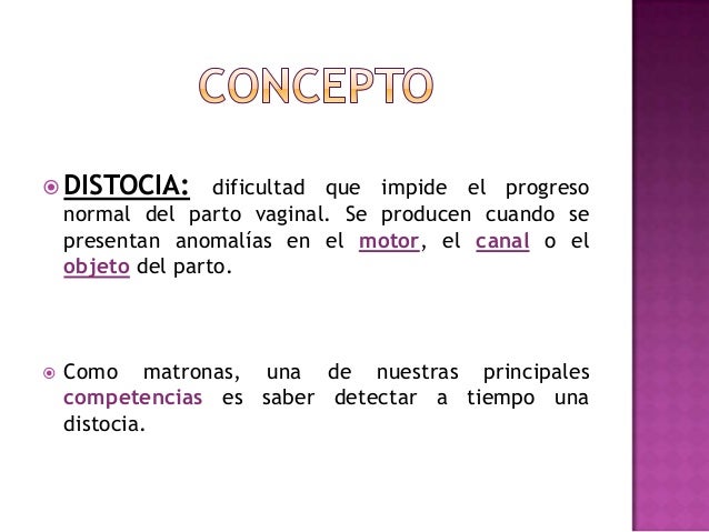 distocias